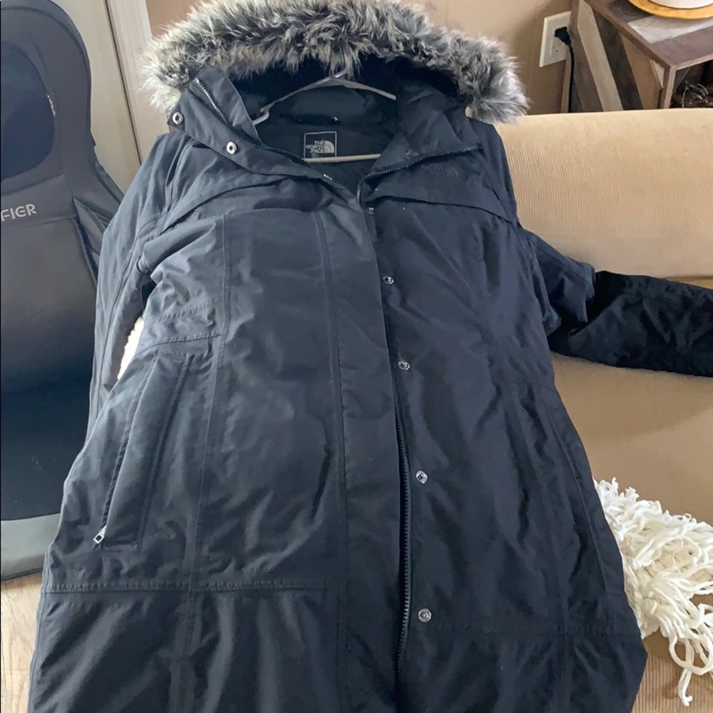 Women’s calf length winter coat by north face